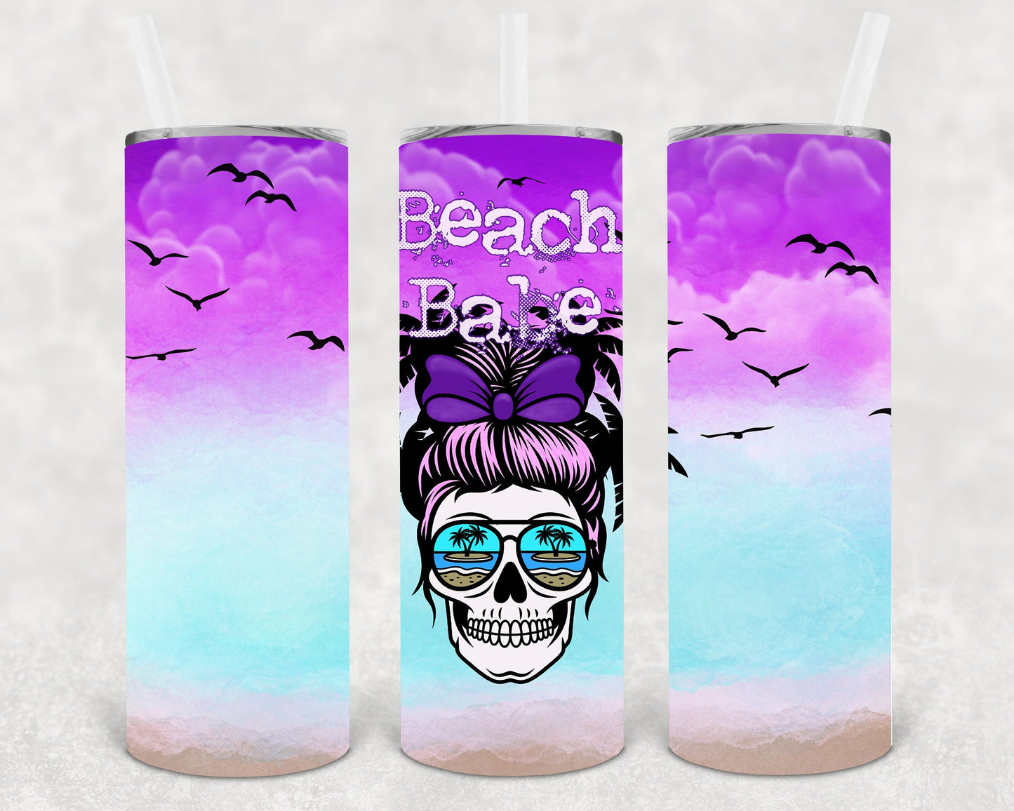 Beach Babe 20 Oz Skinny Tumbler