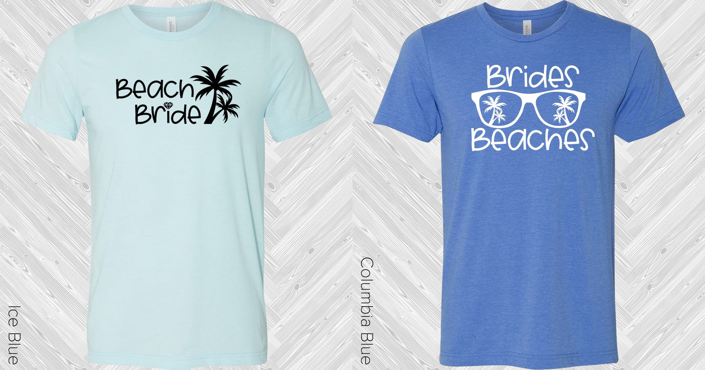 Beach Bride Wedding Set Graphic Tee Graphic Tee