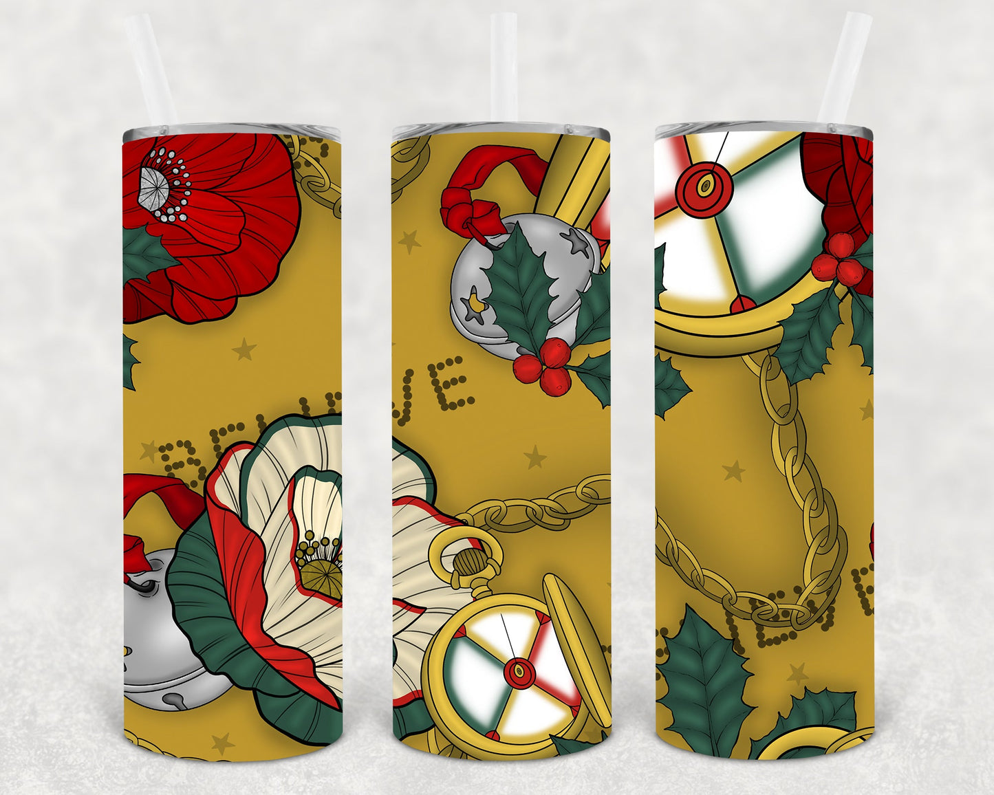 Believe Christmas 20 Oz Skinny Tumbler