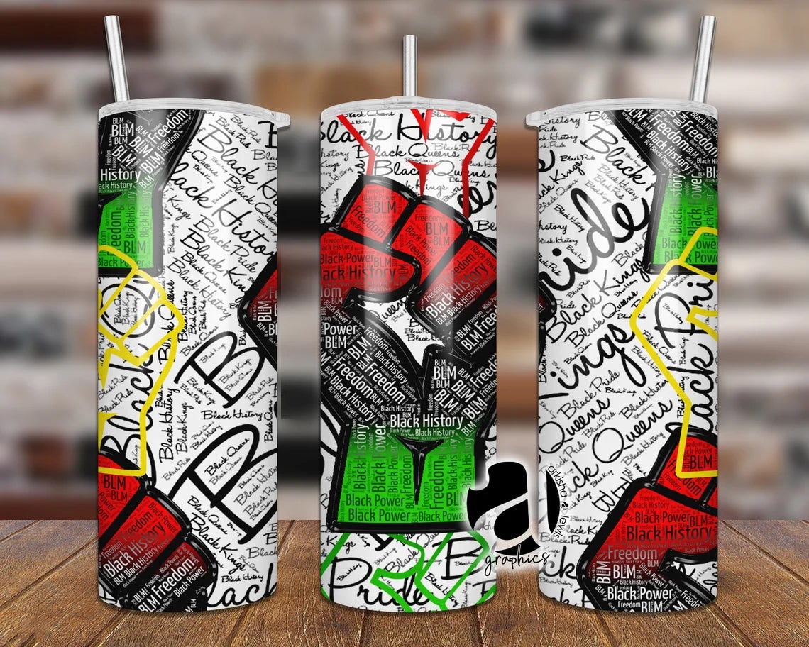 Black History 20 Oz Skinny Tumbler