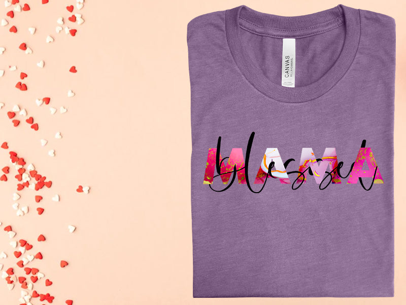 Blessed Mama Graphic Tee Graphic Tee