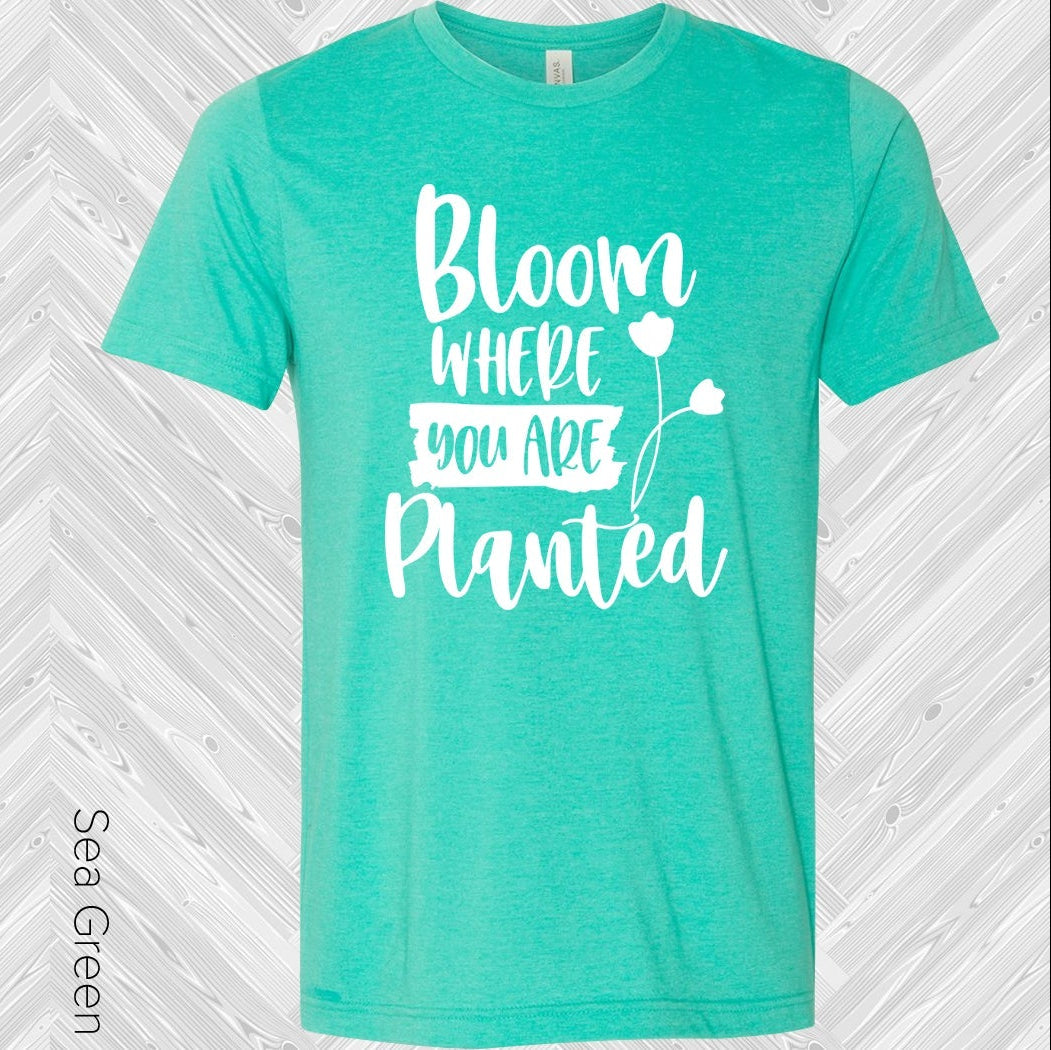 Bloom Where You Are Planted Graphic Tee Graphic Tee