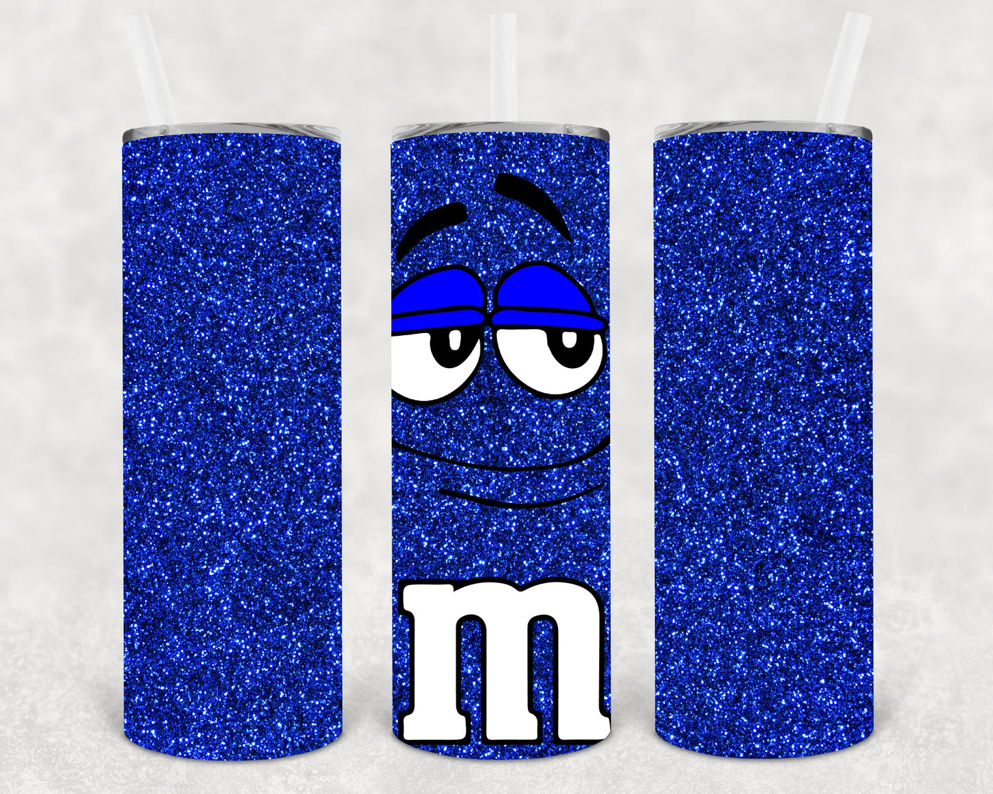 Blue M&m 20 Oz Skinny Tumbler
