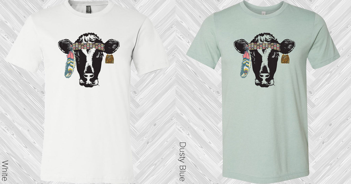 Boho Cow Graphic Tee Graphic Tee