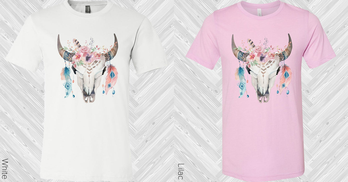 Boho Skull Graphic Tee Graphic Tee