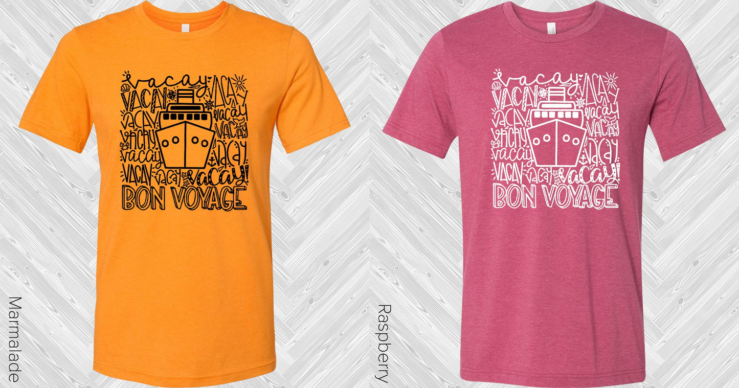 Bon Voyage Subway Art Graphic Tee Graphic Tee