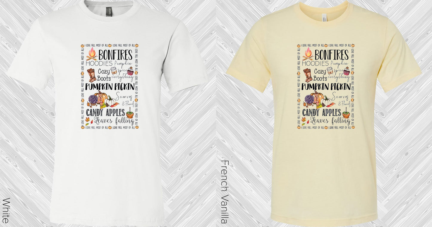 Bonfires Hoodies Pumpkins Graphic Tee Graphic Tee