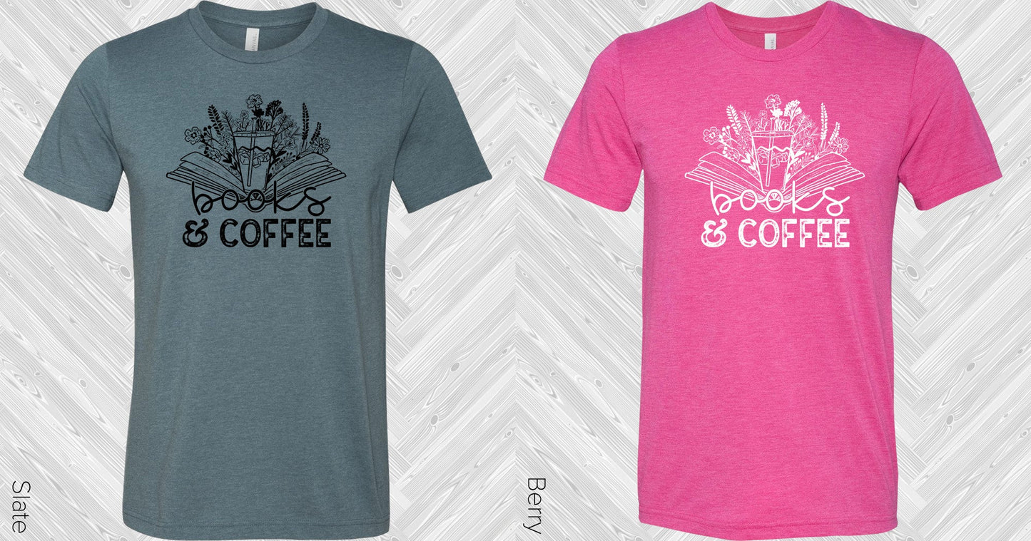 Books And Coffee Graphic Tee Graphic Tee