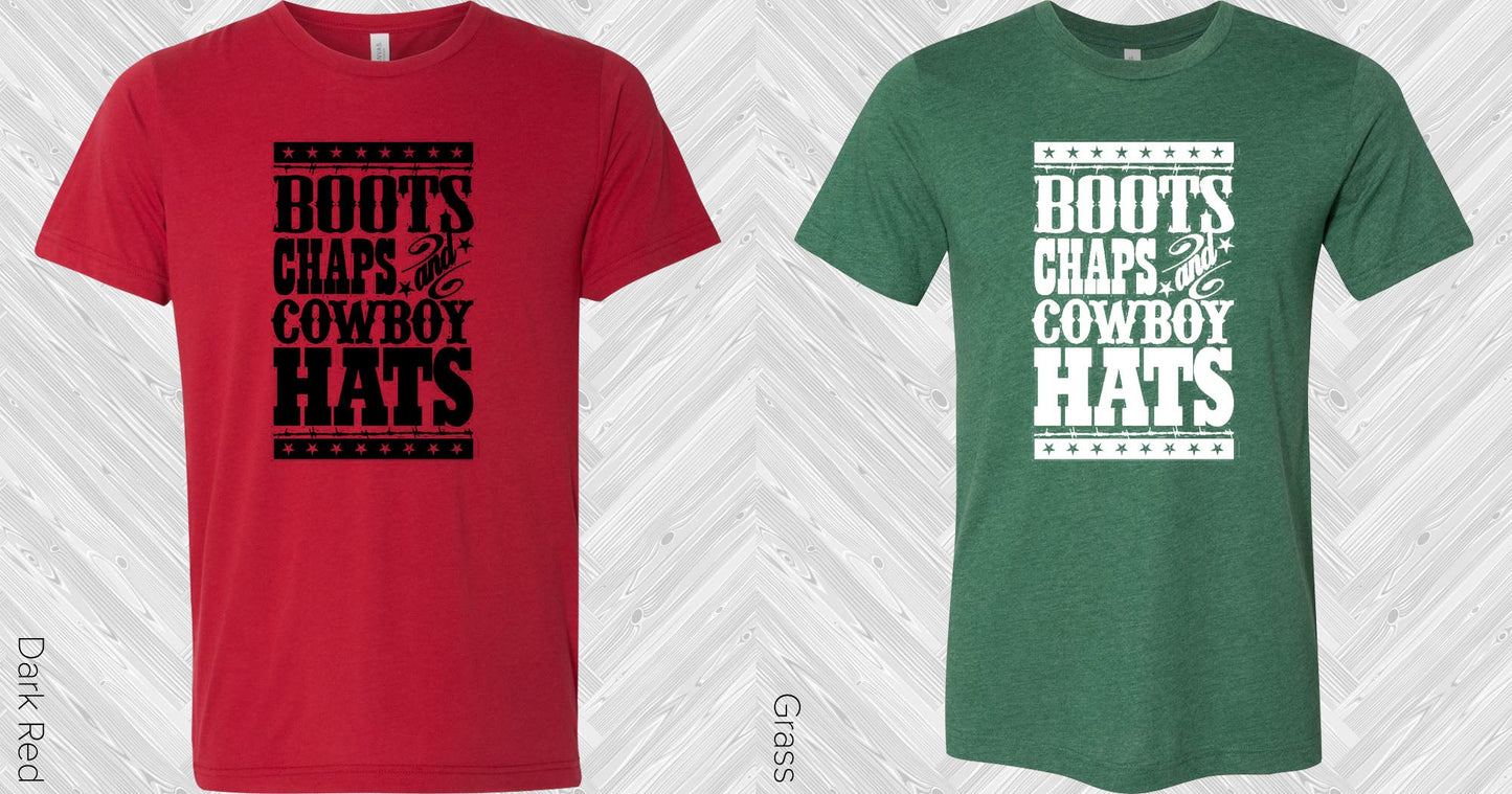 Boots Chaps And Cowboy Hats Graphic Tee Graphic Tee