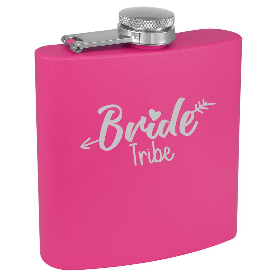 Bride Tribe 6 Oz Engraved Flask Polar Camel