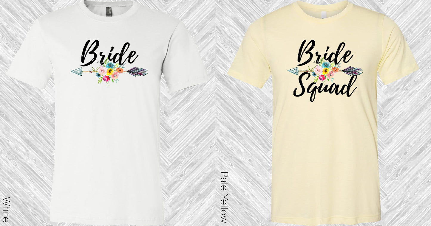 Bride Squad Wedding Set Graphic Tee Graphic Tee