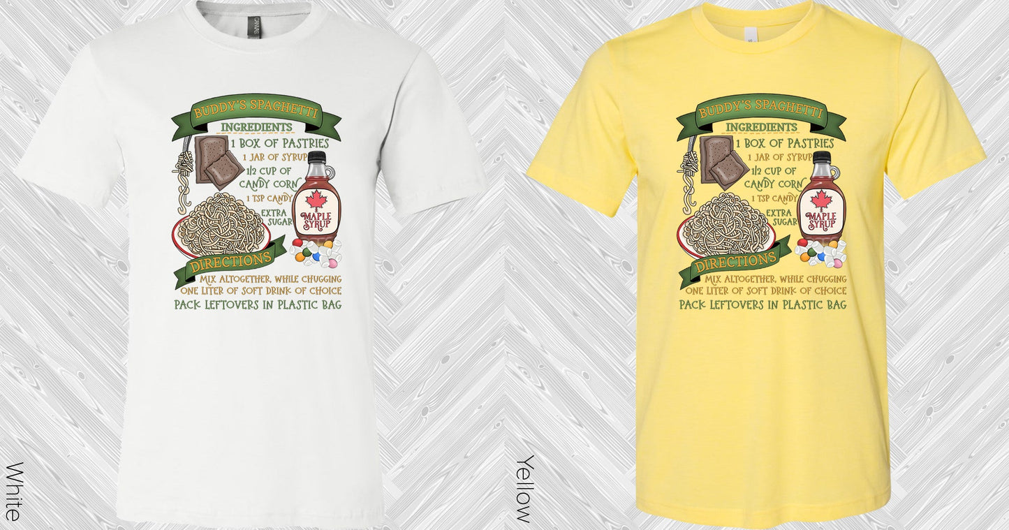 Buddys Spaghetti Graphic Tee Graphic Tee