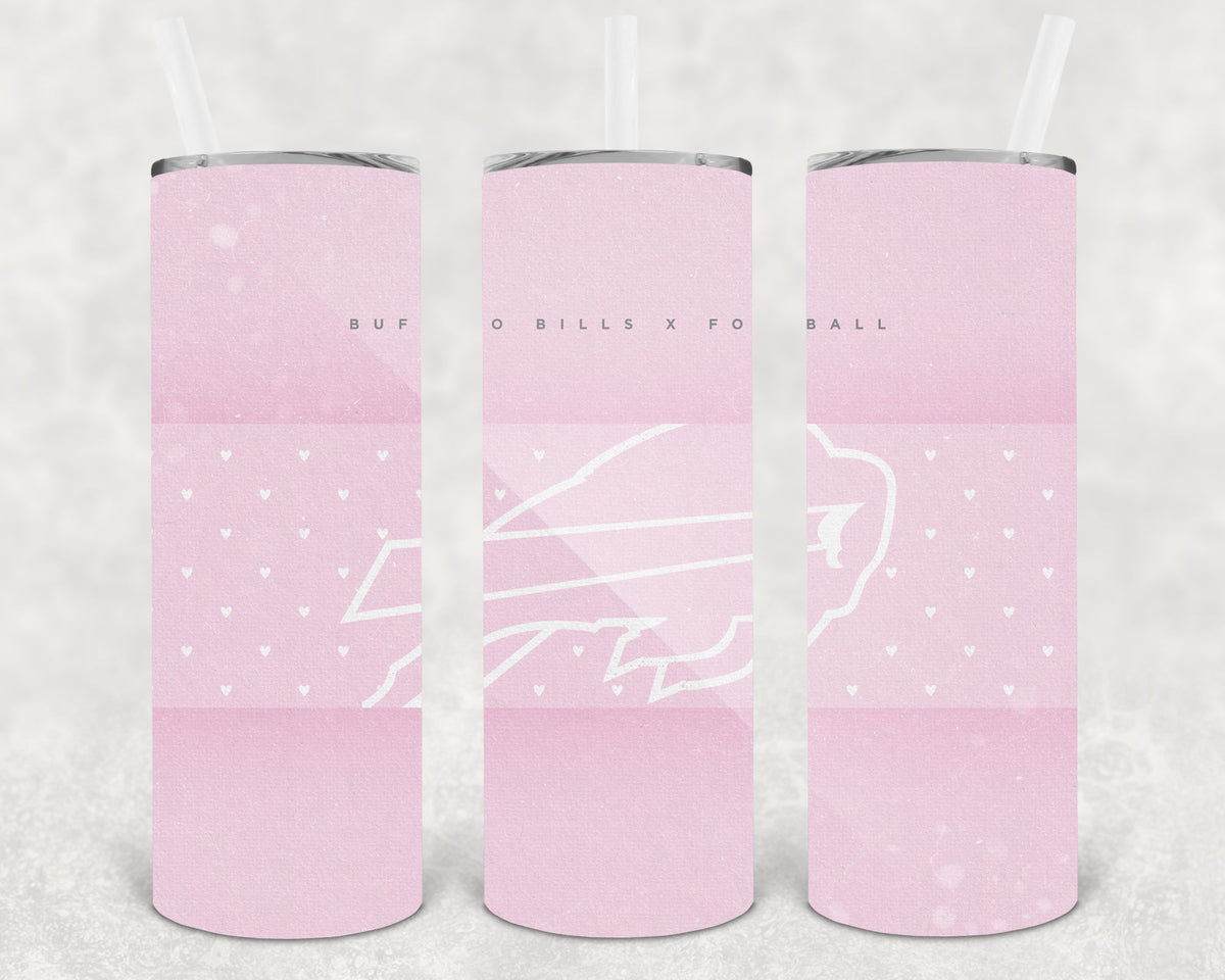 Buffalo Bills Pink 20 Oz Skinny Tumbler