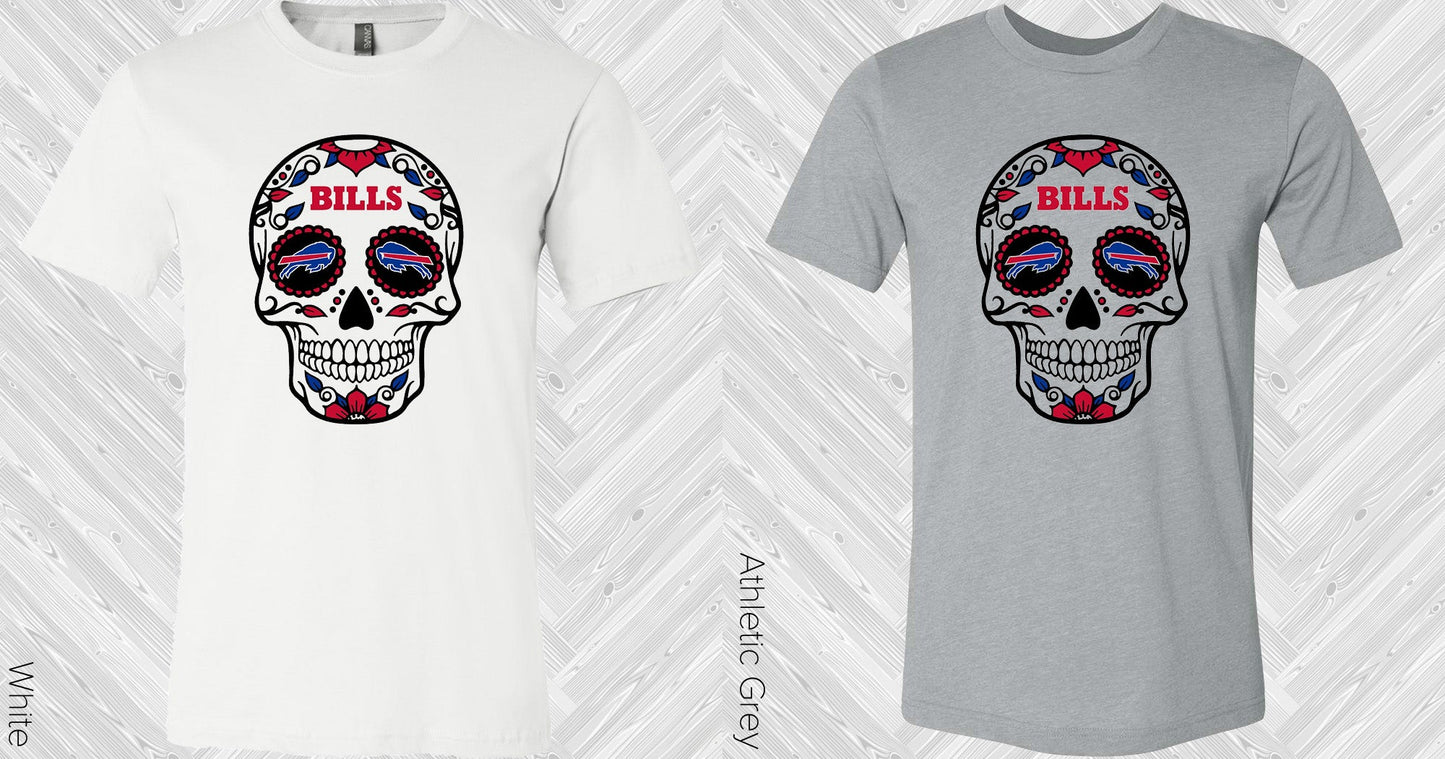 Buffalo Bills Skull Graphic Tee Graphic Tee