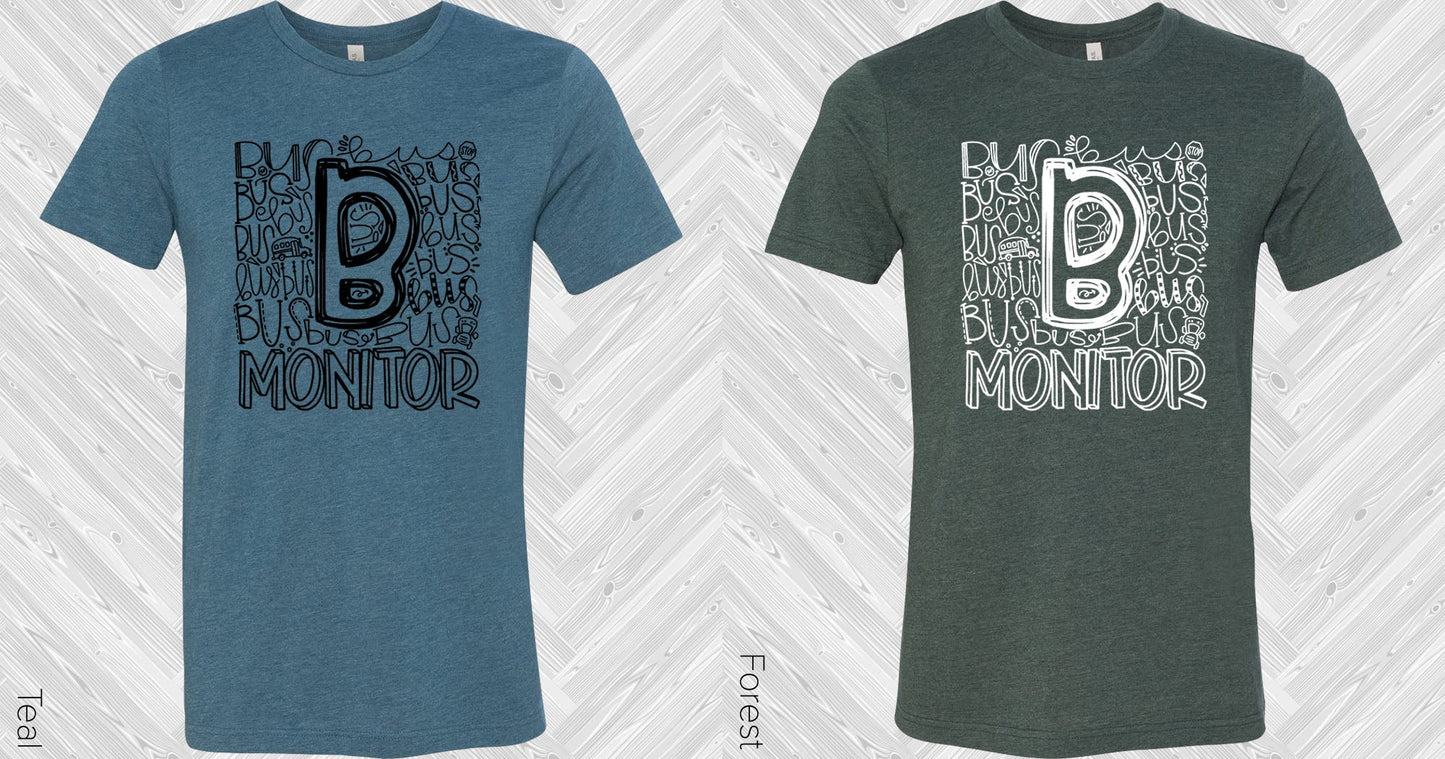 Bus Monitor Subway Art Graphic Tee Graphic Tee