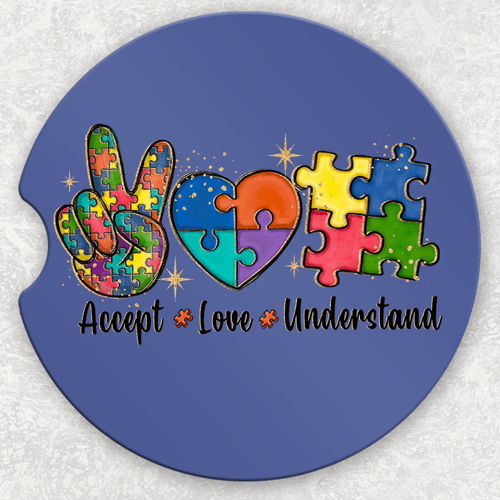 Car Coaster Set - Accept Love Understand