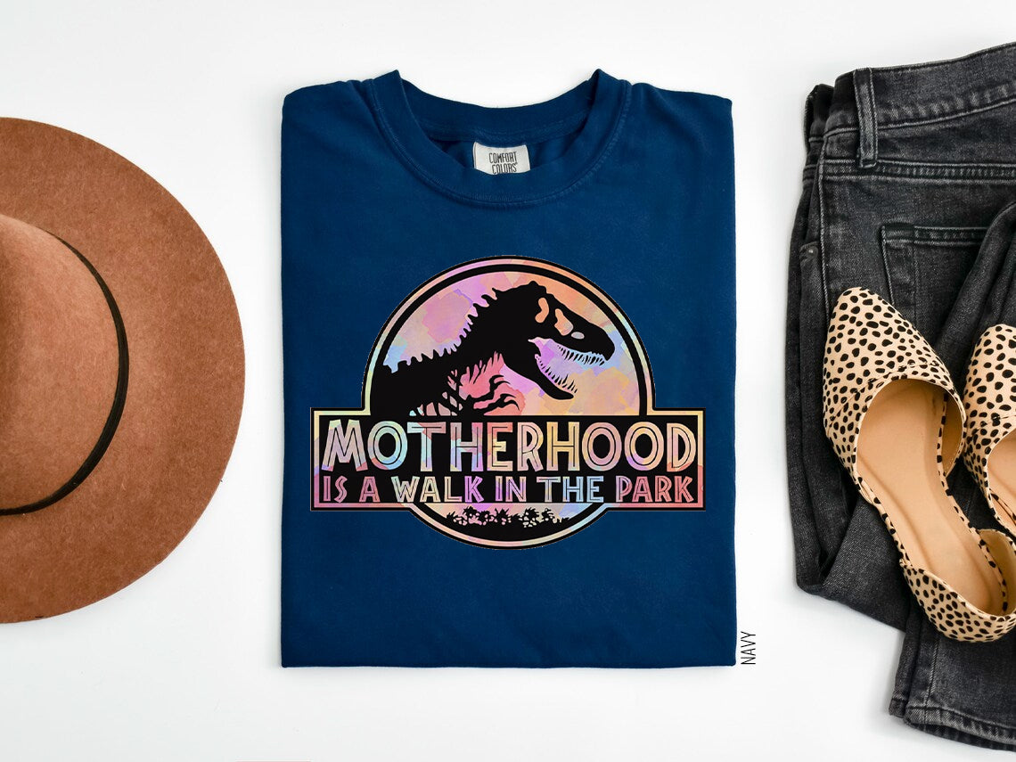 Motherhood Is A Walk In The Park Graphic Tee Graphic Tee