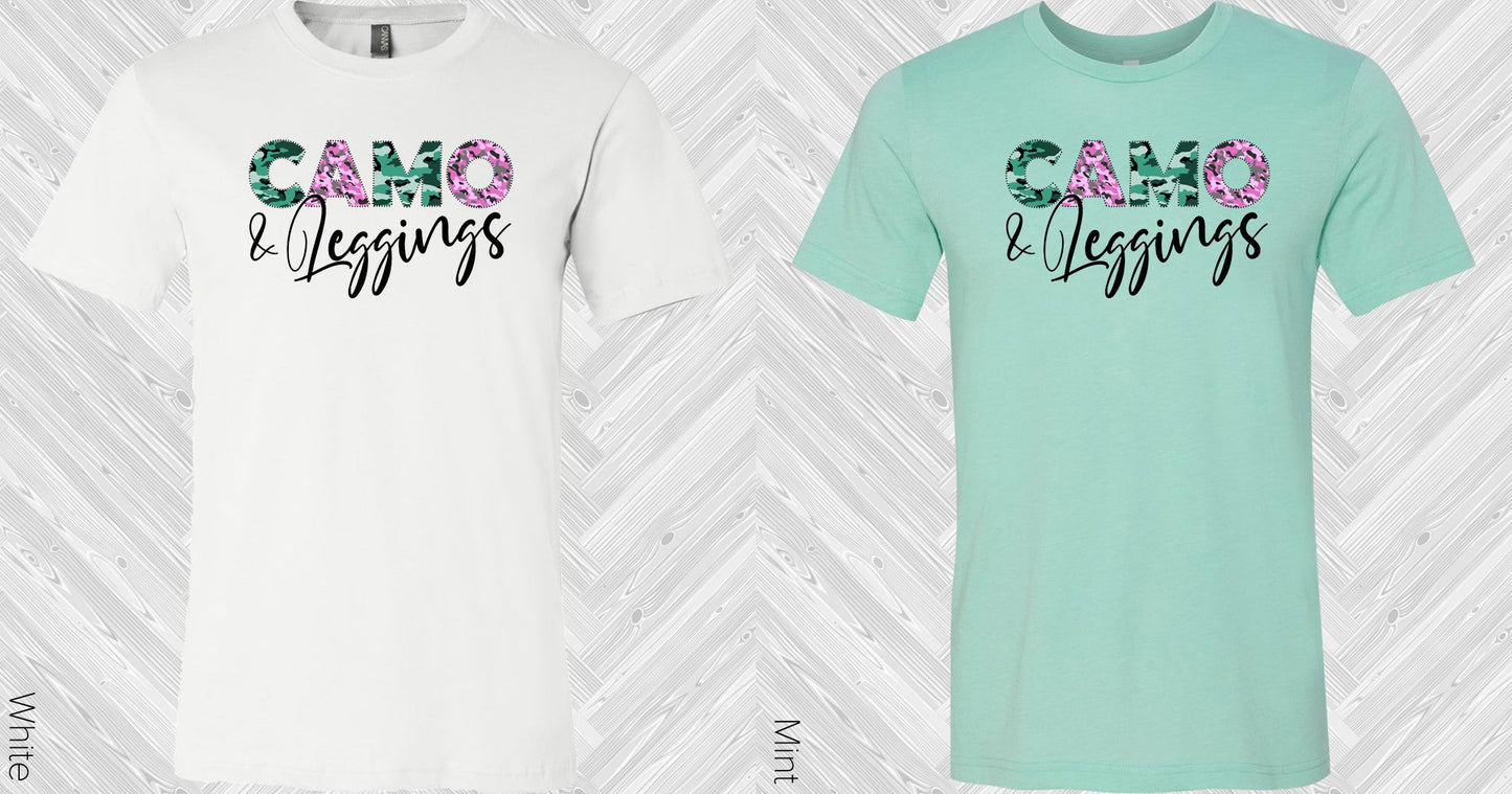 Camo And Leggings Graphic Tee Graphic Tee
