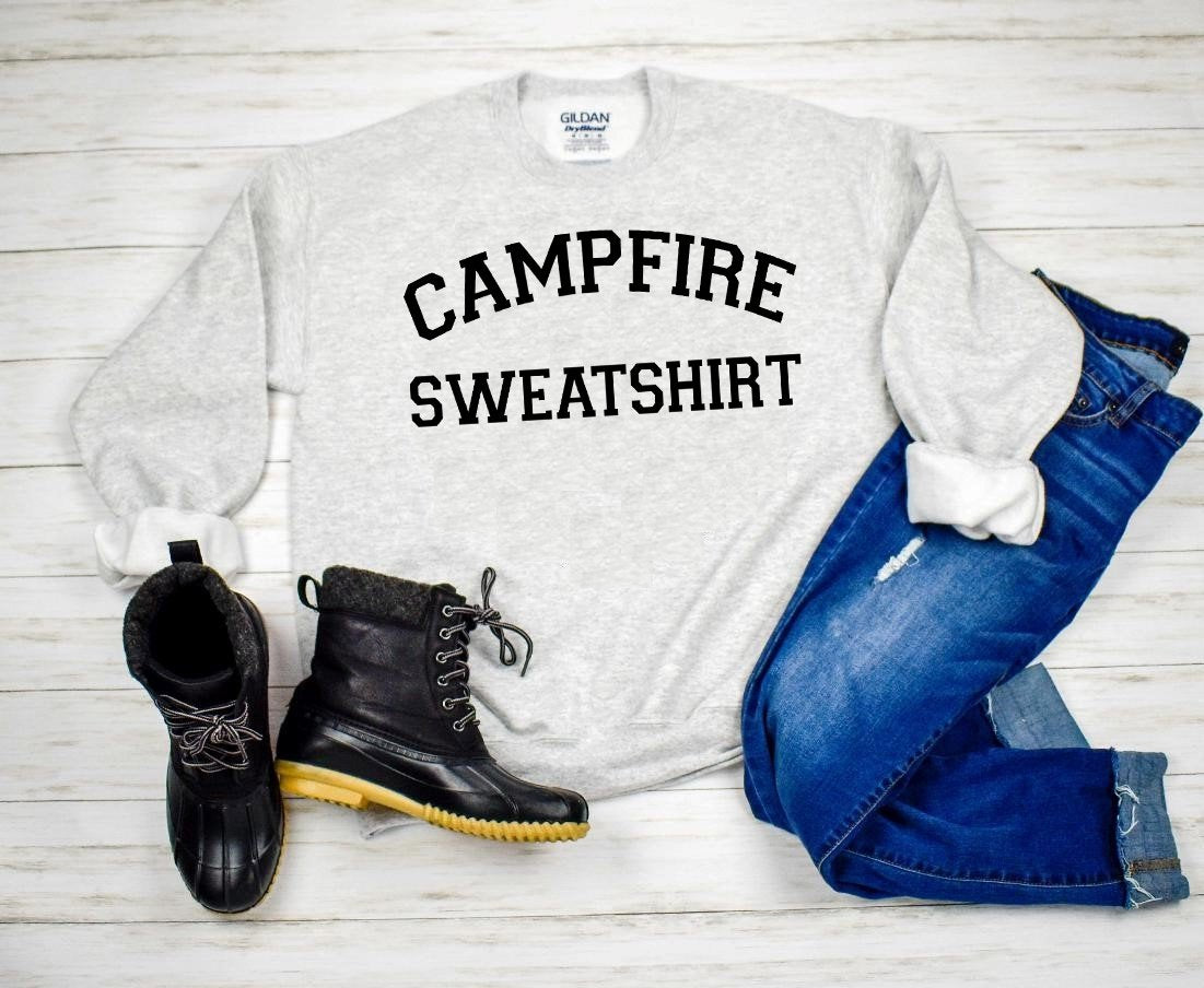 Campfire Sweatshirt Graphic Tee Graphic Tee
