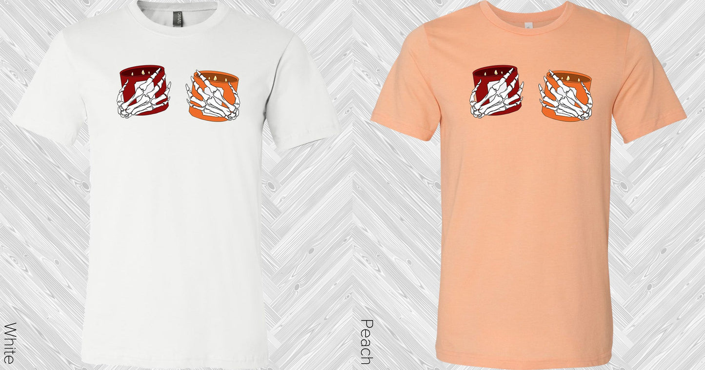 Candle Skeleton Chest Graphic Tee Graphic Tee