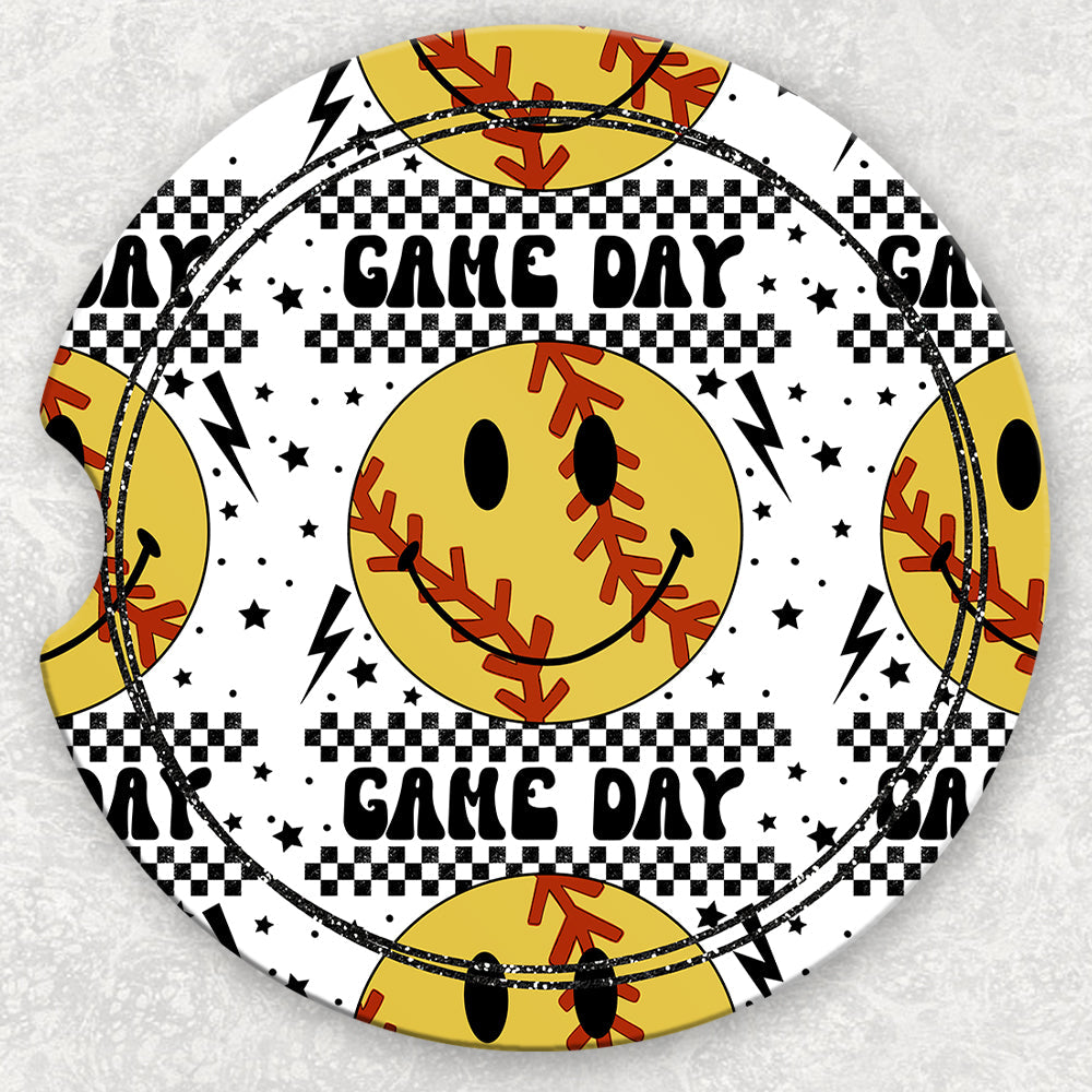 Car Coaster Set - Game Day Softball