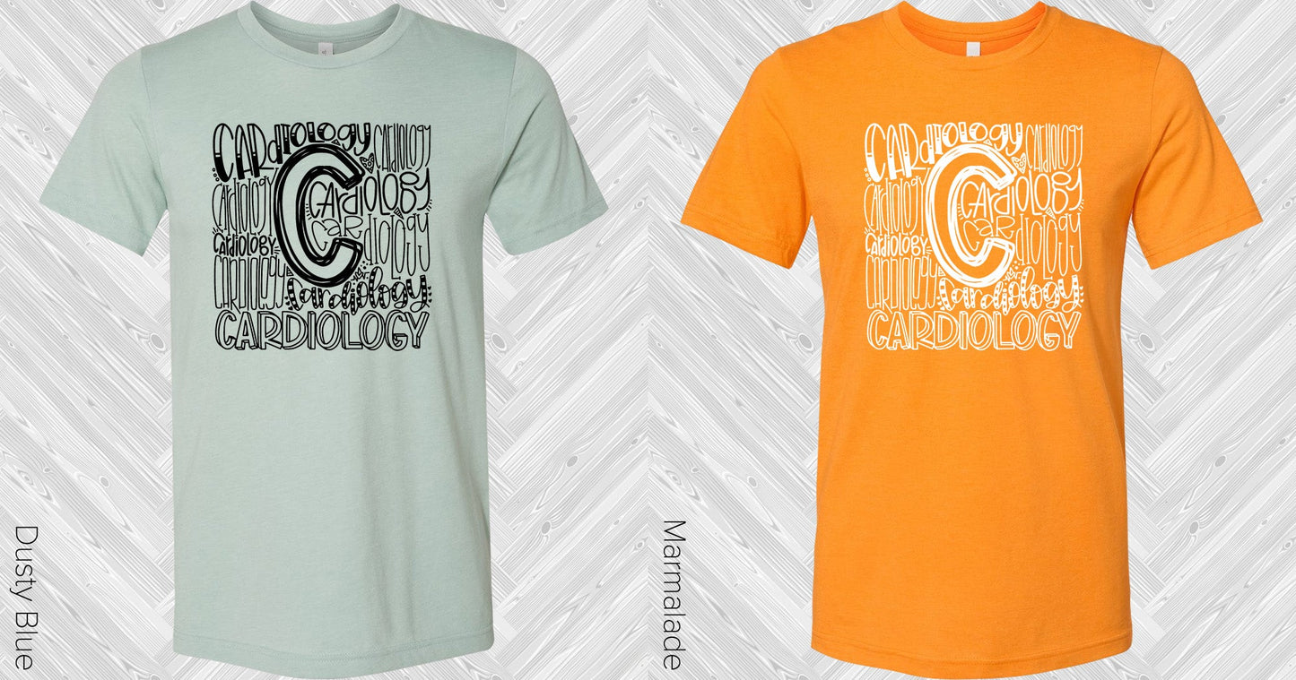 Cardiology Subway Art Graphic Tee Graphic Tee