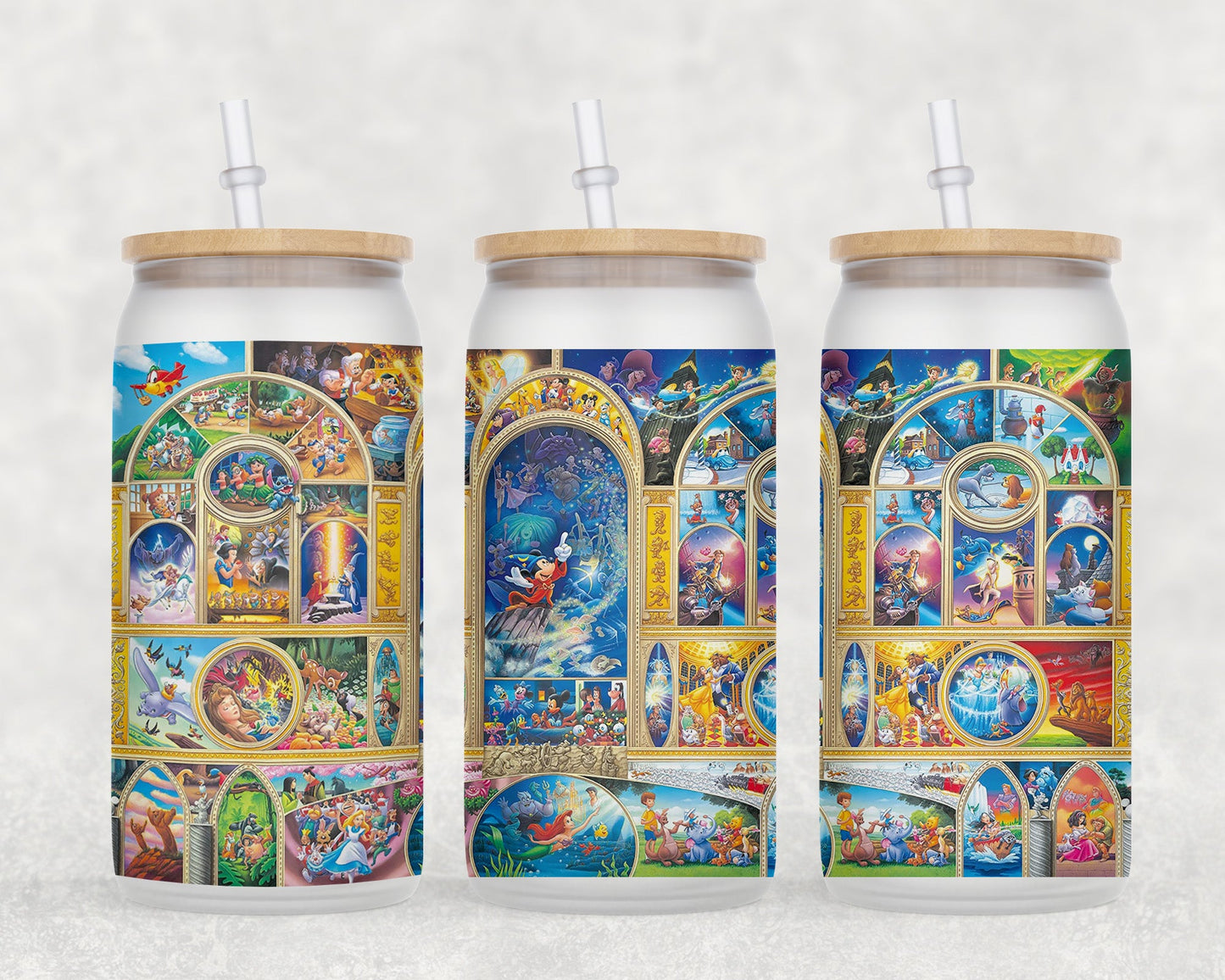 Characters 16 Oz Glass Can Coffee Mug