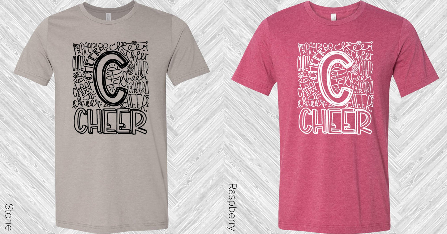 Cheer Subway Art Graphic Tee Graphic Tee