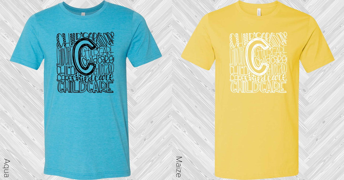 Childcare Subway Art Graphic Tee Graphic Tee