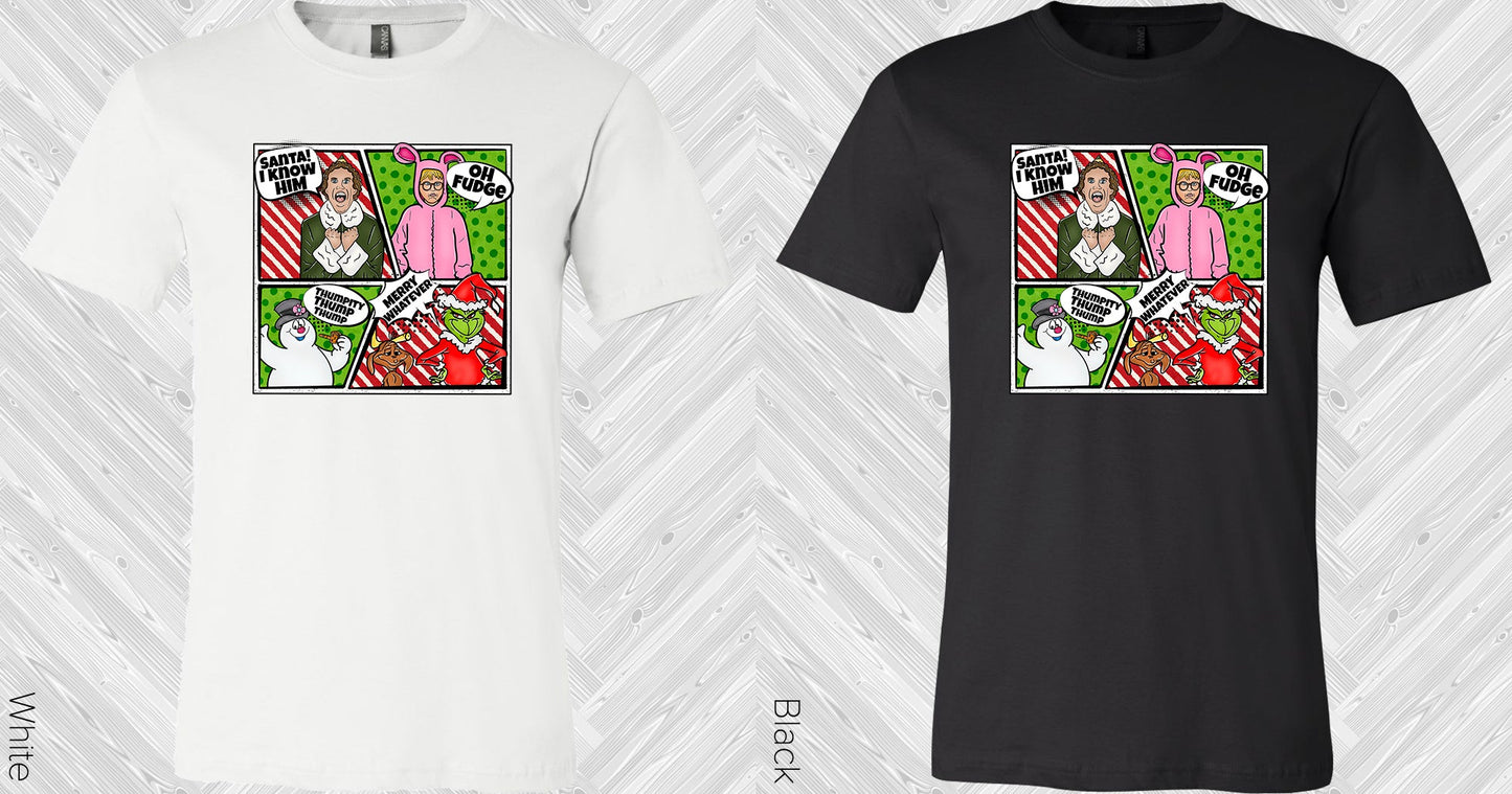 Christmas Cartoon Graphic Tee Graphic Tee