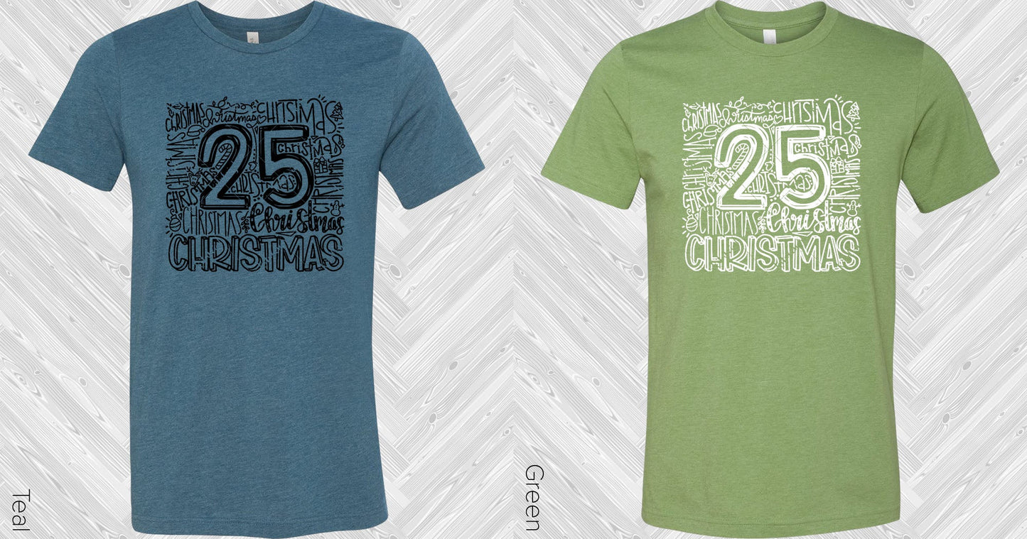 Christmas Subway Art Graphic Tee Graphic Tee