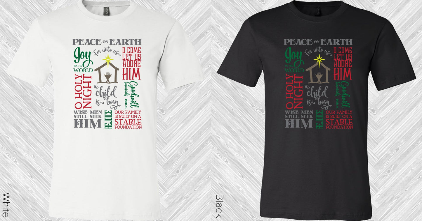 Christmas Subway Art Graphic Tee Graphic Tee