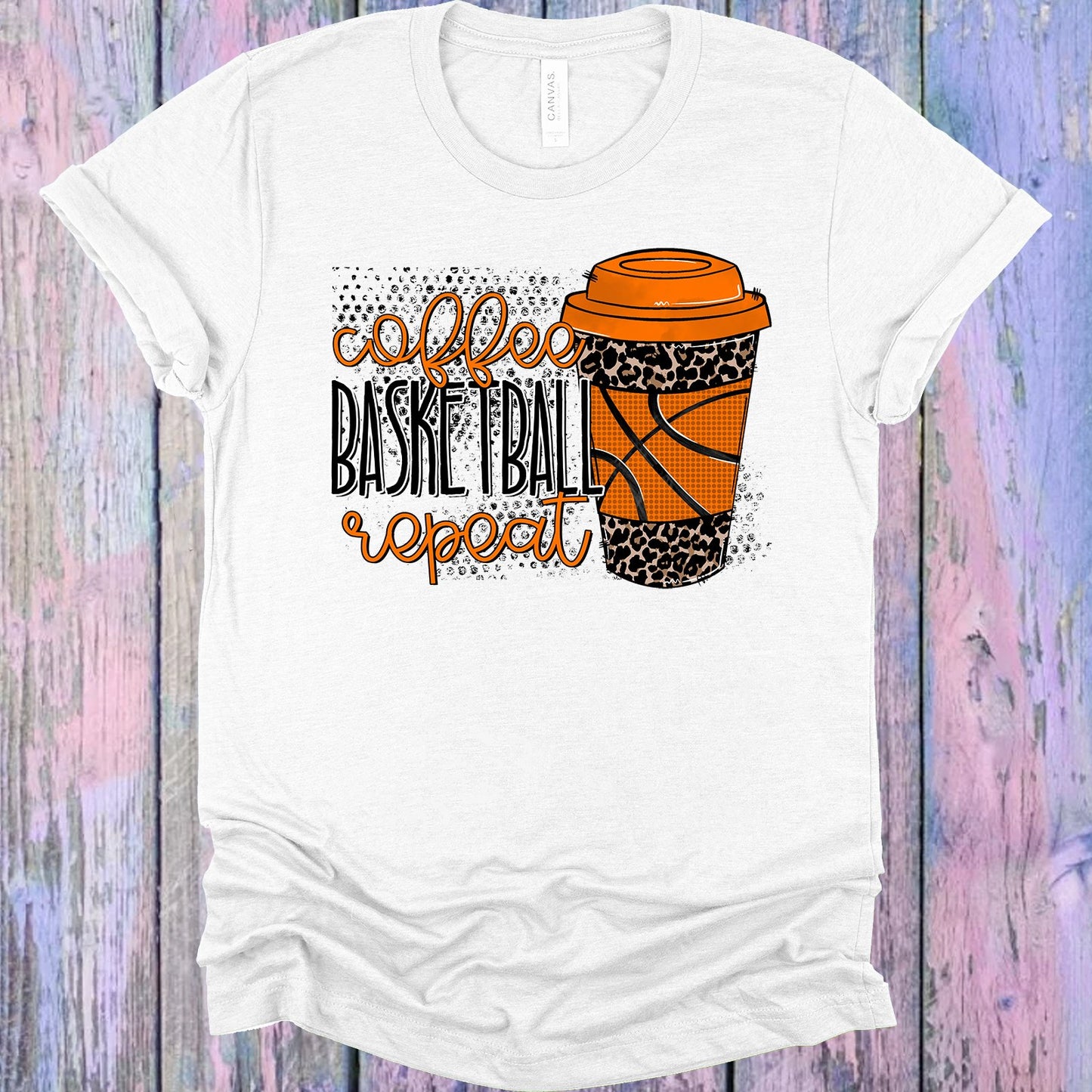 Coffee Basketball Repeat Graphic Tee Graphic Tee