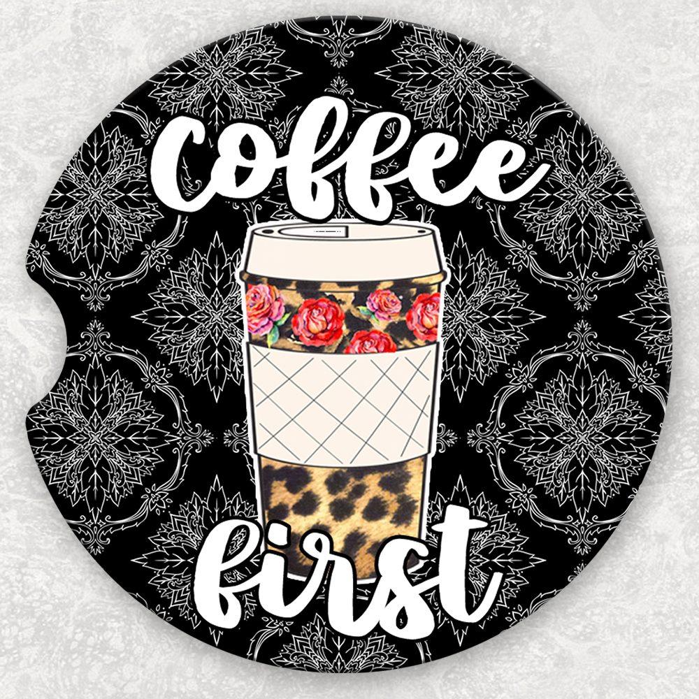 Car Coaster Set - Coffee First