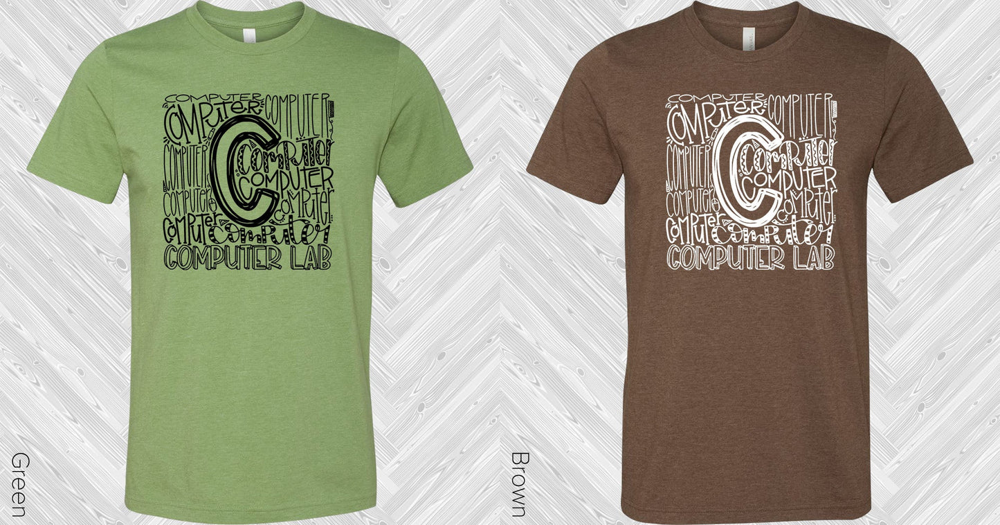 Computer Lab Subway Art Graphic Tee Graphic Tee