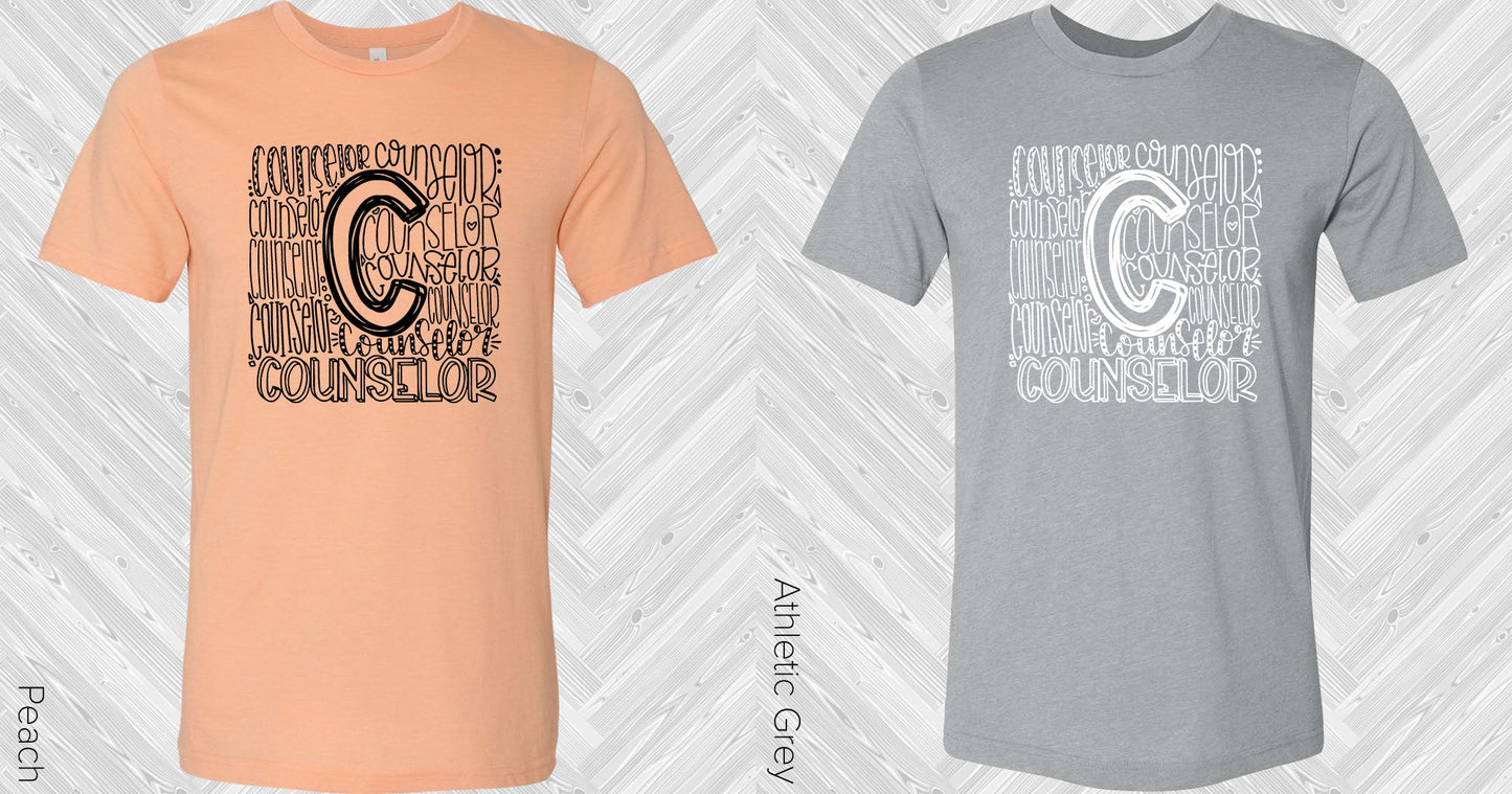 Counselor Subway Art Graphic Tee Graphic Tee