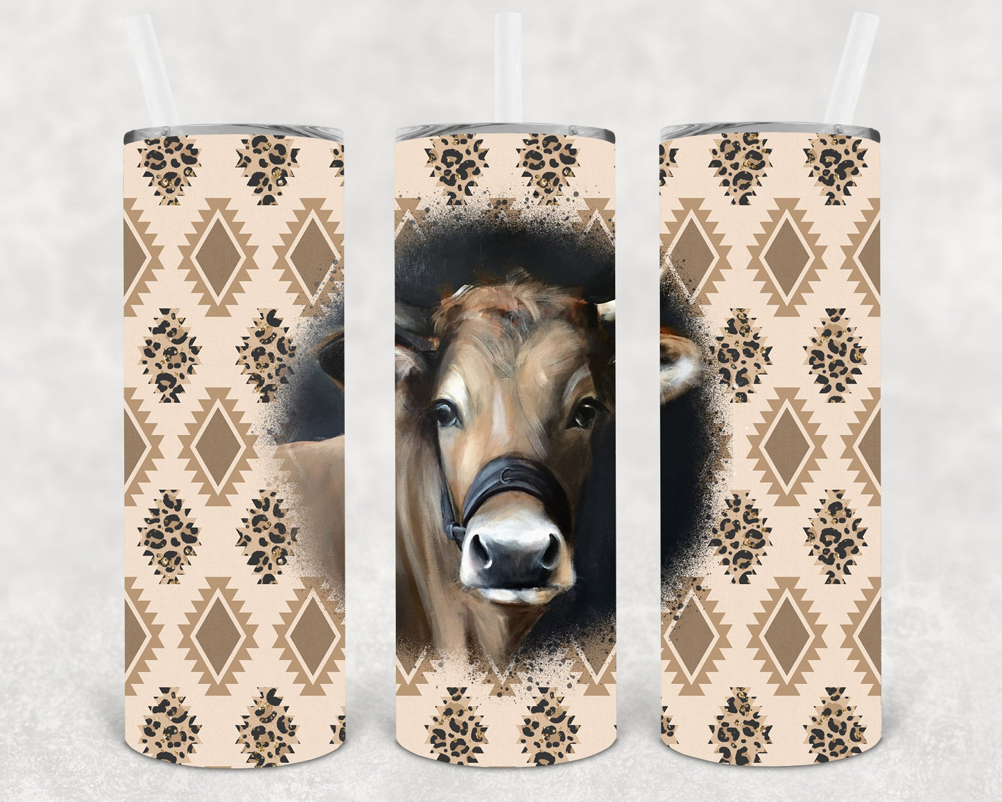 Cow 20 Oz Skinny Tumbler
