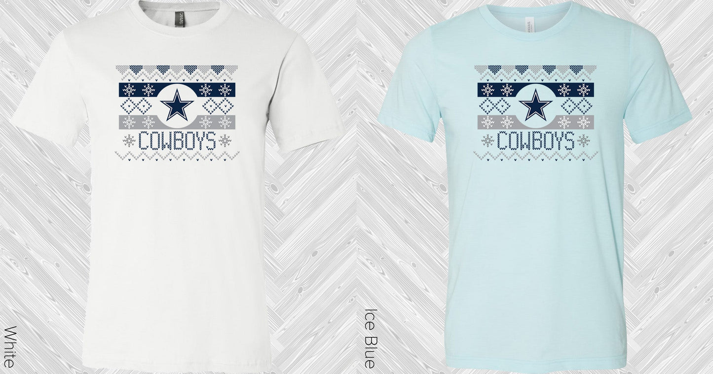 Cowboys Ugly Sweater Graphic Tee Graphic Tee