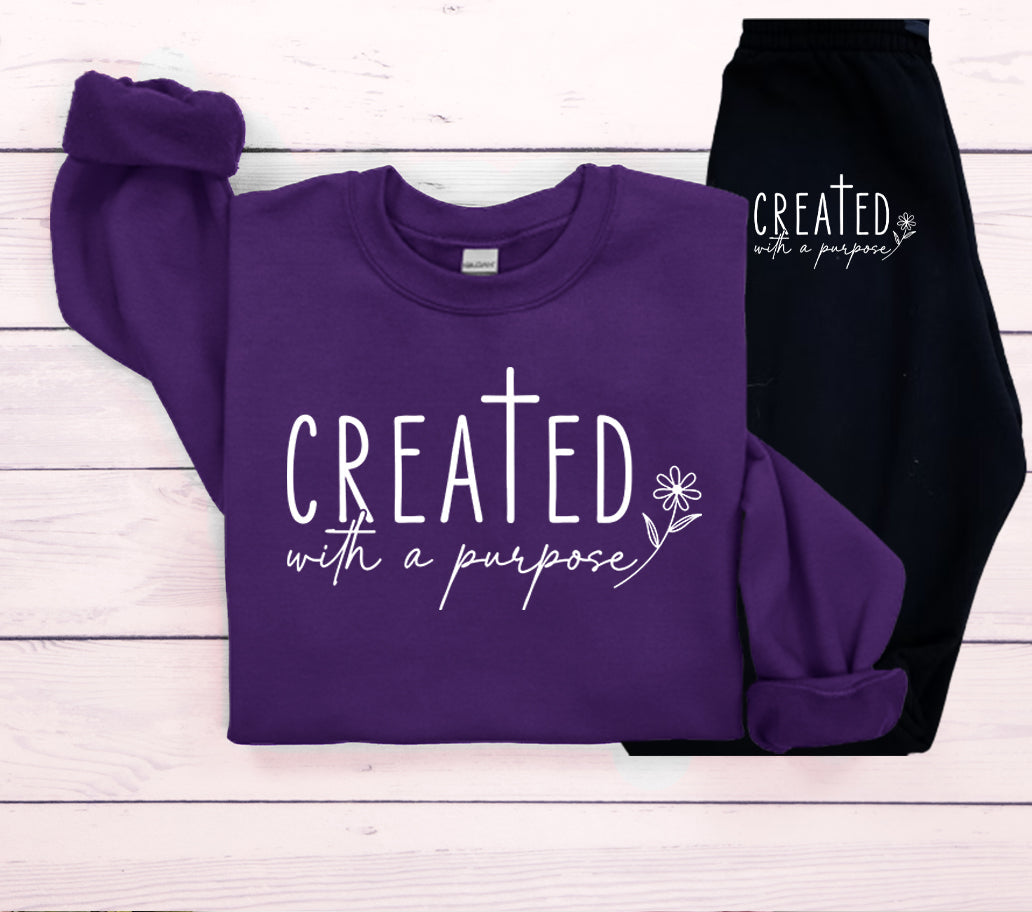 Created With A Purpose Graphic Tee Graphic Tee