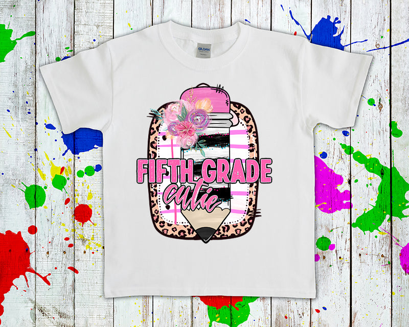 Customized Grade Cutie Graphic Tee