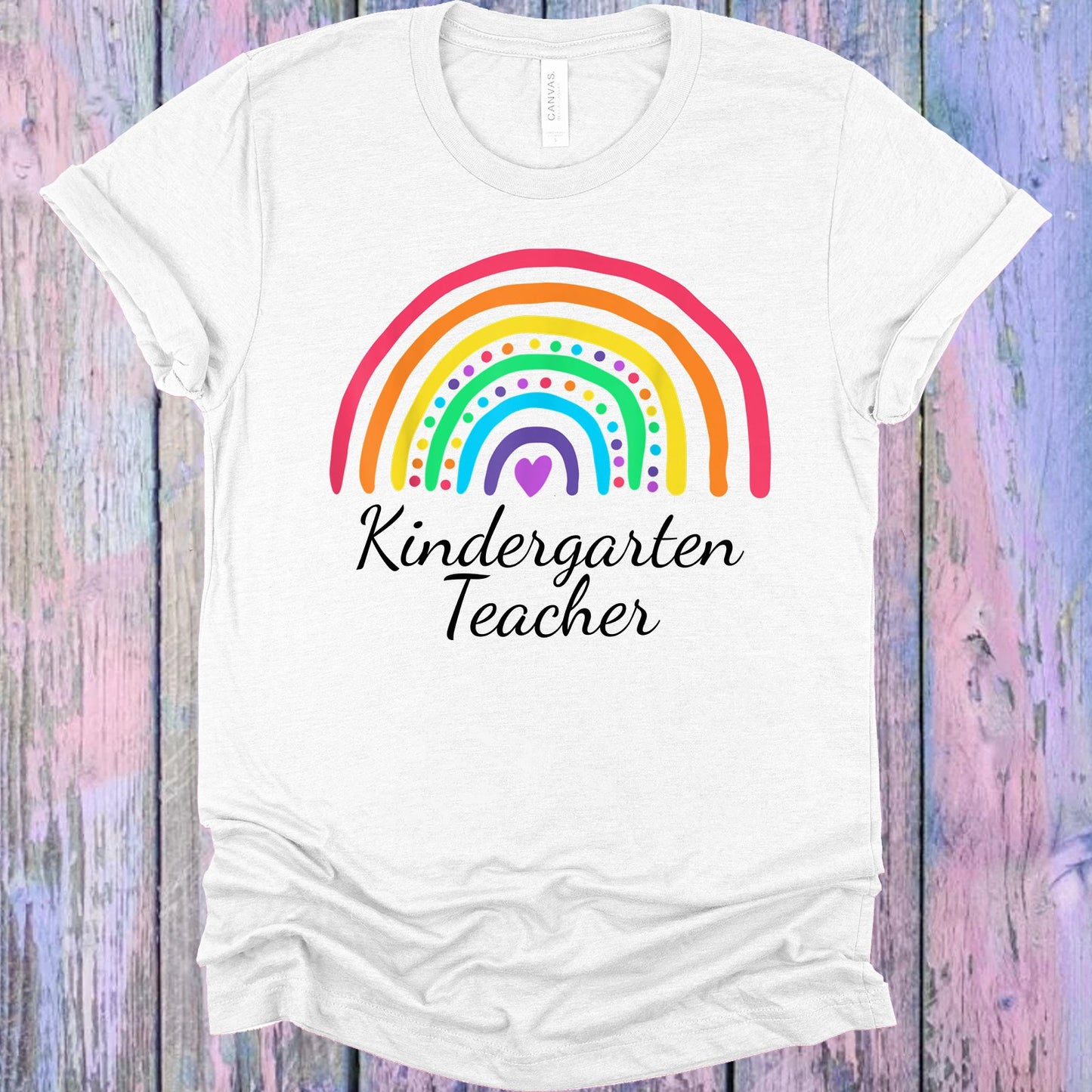 Customized Rainbow Teacher Graphic Tee Graphic Tee