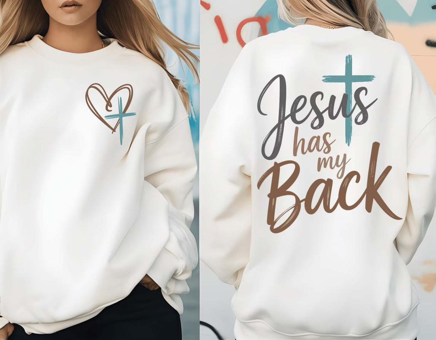 Jesus Has My Back Graphic Tee
