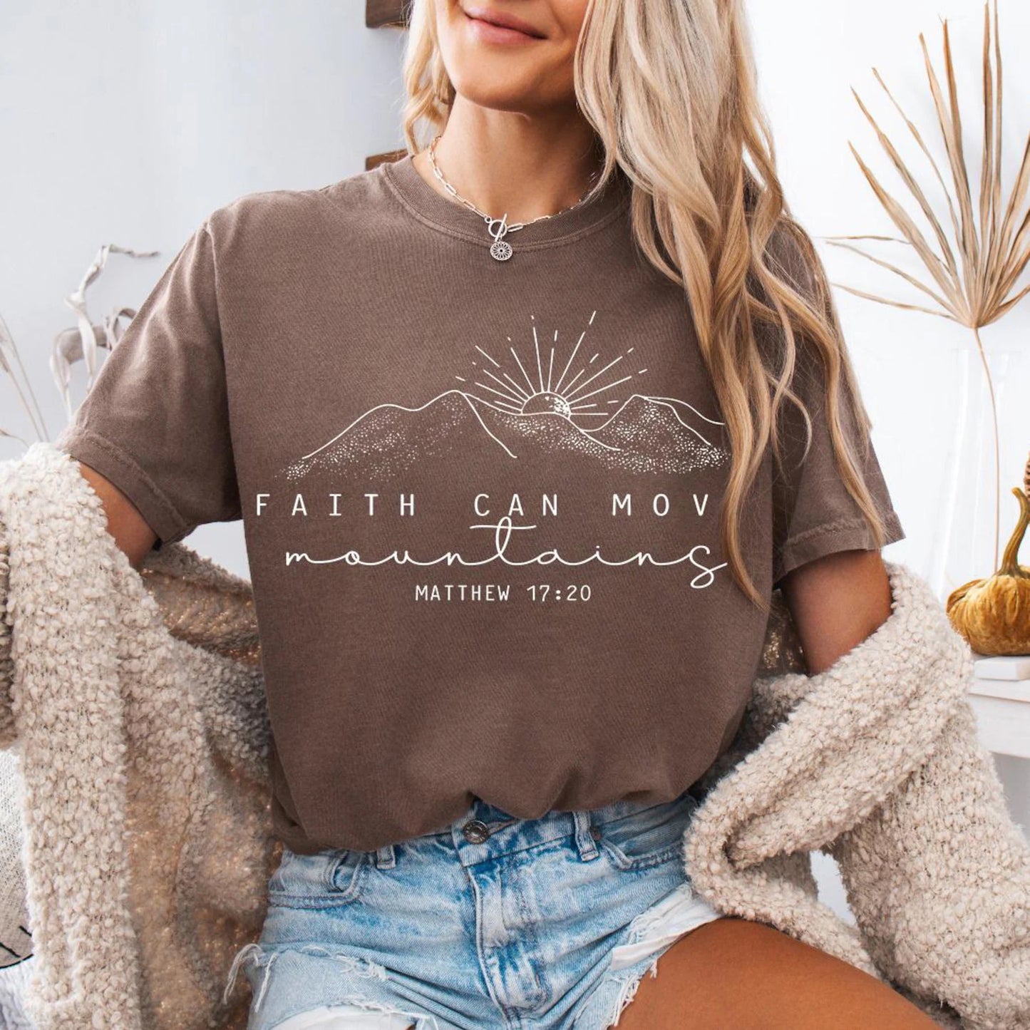 God Can Move Mountains Graphic Tee