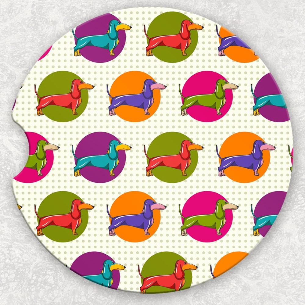 Car Coaster Set - Dachshunds