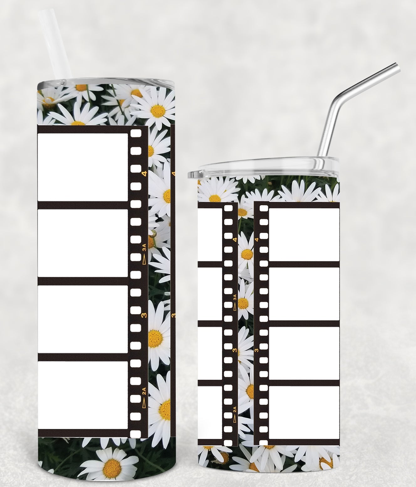 Daisy Photo Frame 20 Oz Skinny Tumbler