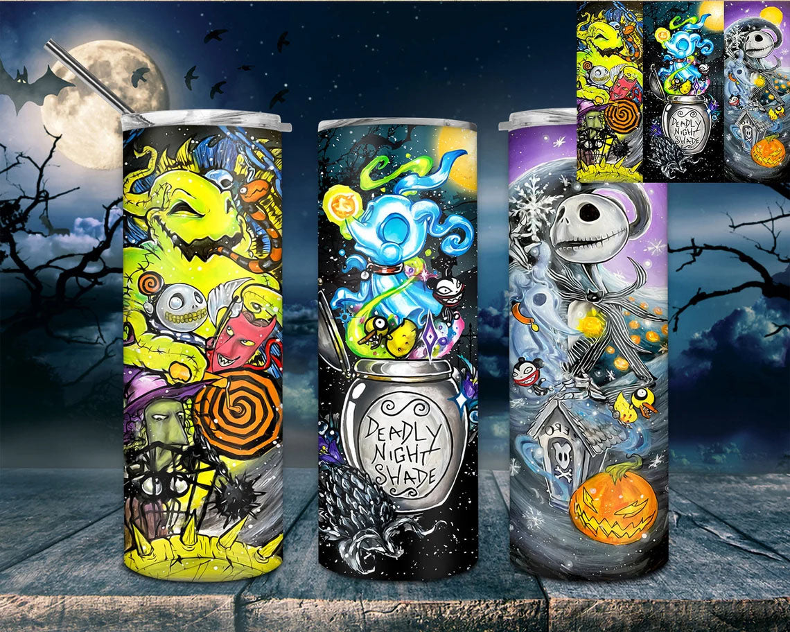 Deadly Night Shade 20 Oz Skinny Tumbler