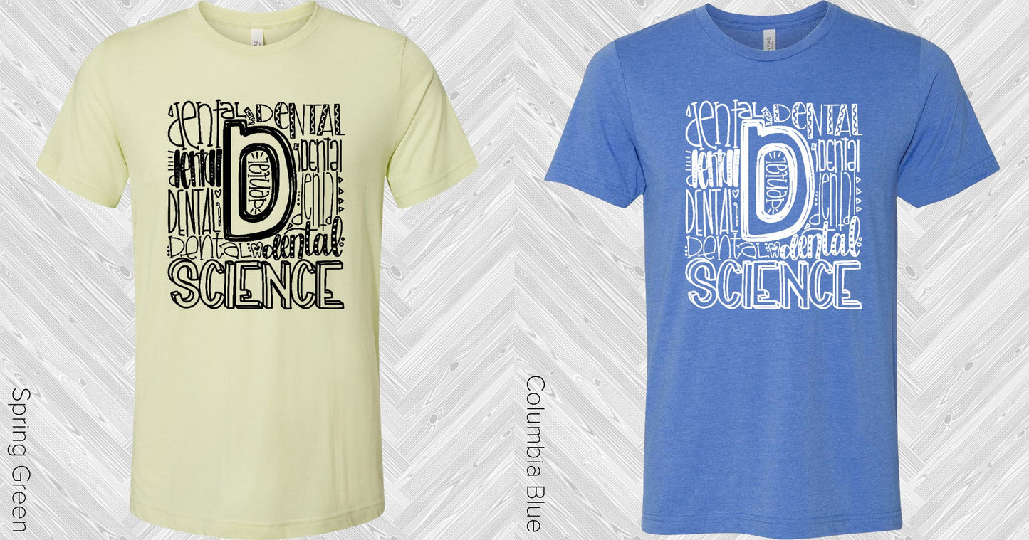 Dental Science Subway Art Graphic Tee Graphic Tee