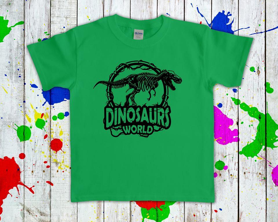 Dinosaurs World Graphic Tee Graphic Tee