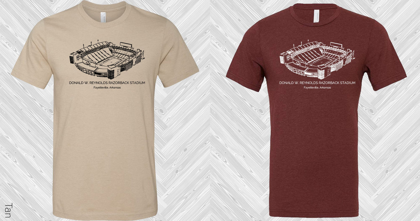 Donald W Reynolds Razorback Stadium Graphic Tee Graphic Tee