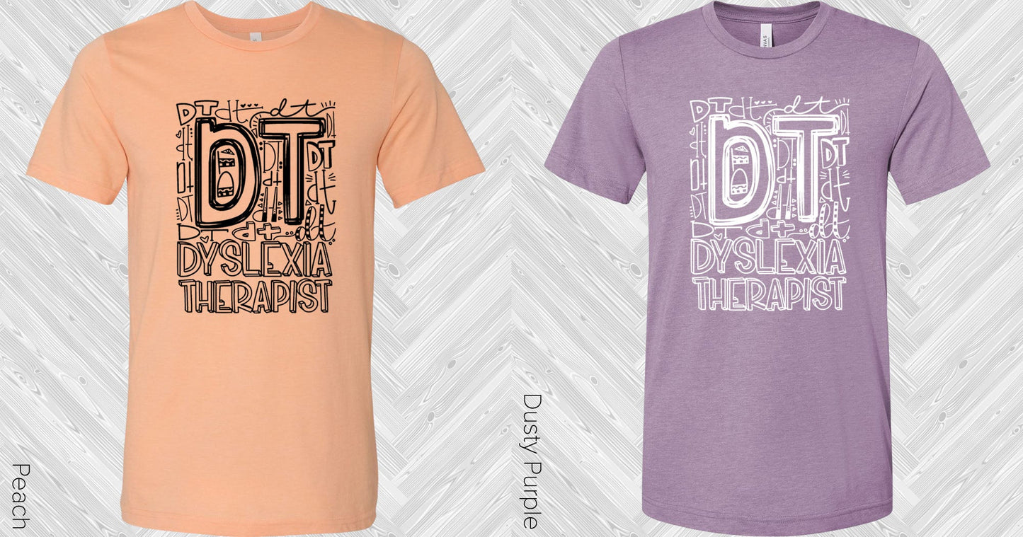 Dyslexia Therapist Subway Art Graphic Tee Graphic Tee